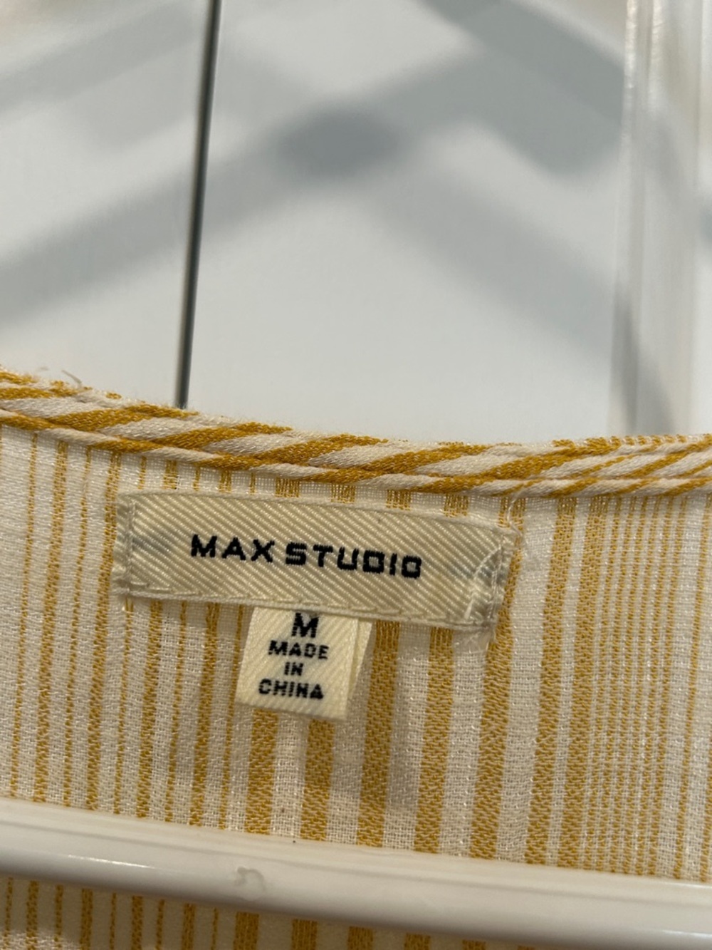 Max Studio Women’s Striped Yellow White Side Ties Tiered Tank Maxi Midi Dress - Picture 7 of 8